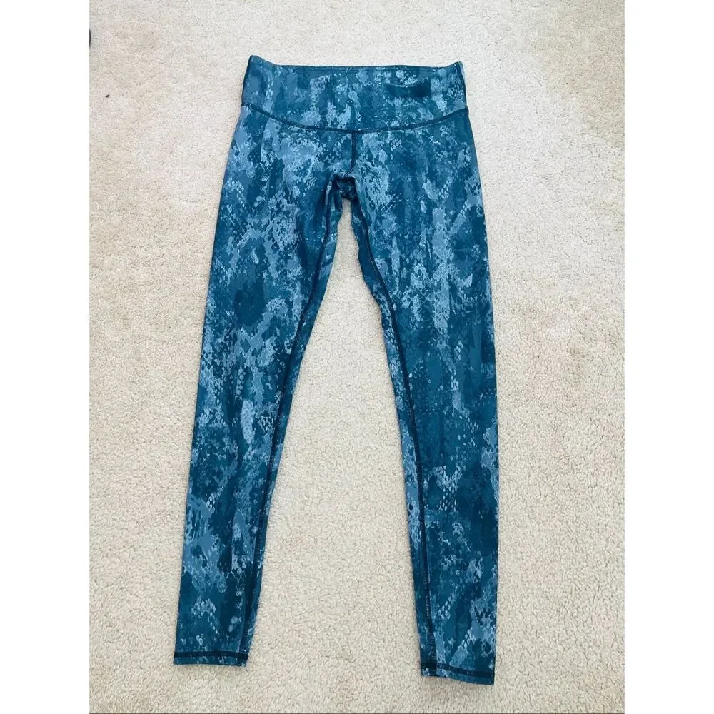 Alo Yoga Leggings Gray Black Abstract Print High-Rise Women’s Small